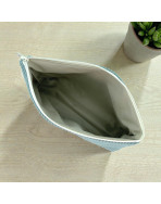 Trousse Ibiza, "Velours côtelé" céladon