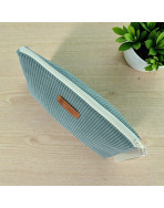 Trousse Ibiza, "Velours côtelé" céladon