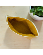 Trousse Ibiza, "Velours côtelé" camel