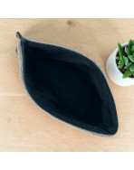 Trousse Ibiza, "Bouclette" taupe