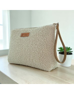 Trousse Ibiza, "Bouclette" sable