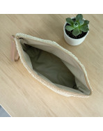 Trousse Ibiza, "Bouclette" sable