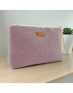 Trousse Ibiza, "Bouclette" rose