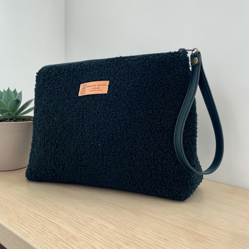 Trousse Ibiza, "Bouclette" noir