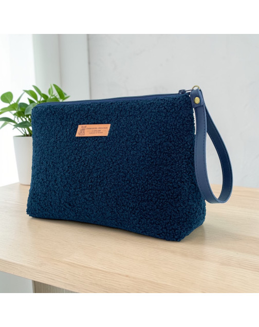 Trousse Ibiza, "Bouclette" marine