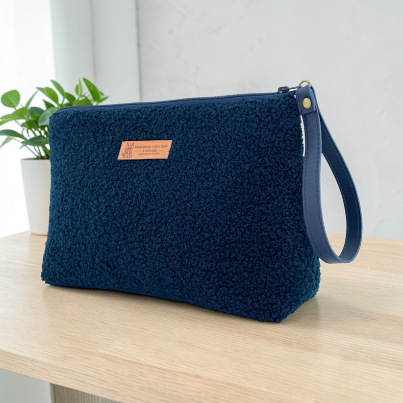 Trousse Ibiza, "Bouclette" marine