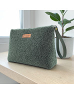 Trousse Ibiza, "Bouclette" kaki