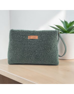 Trousse Ibiza, "Bouclette" kaki