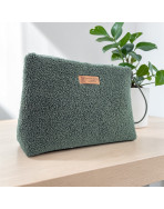 Trousse Ibiza, "Bouclette" kaki