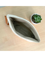 Trousse Ibiza, "Bouclette" écru