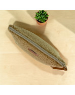 Trousse Ibiza, "Bouclette" camel