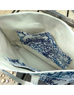 Sac cabas maxi Lucette, "Calédonie" marine