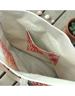 Sac cabas maxi Lucette, "Calédonie" corail