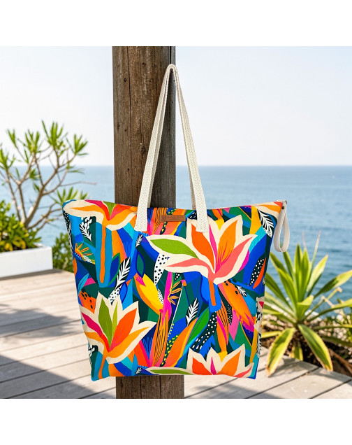 Sac cabas maxi Lucette, "St Barth"