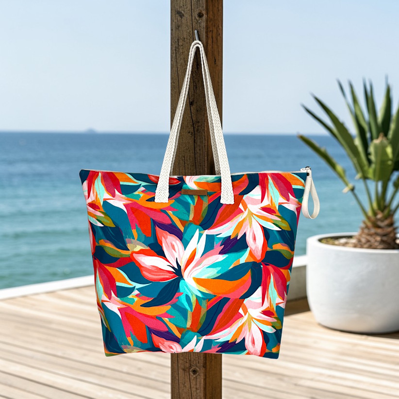 Sac cabas maxi Lucette, "Martinique"