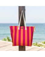 Sac cabas maxi Lucette, "Dolce vita" rose