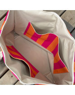 Sac cabas maxi Lucette, "Dolce vita" rose