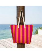 Sac cabas maxi Lucette, "Dolce vita" rose