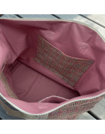 Sac cabas maxi Lucette, "Coco" rose