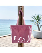 Sac de plage M, "Scintillant" rose