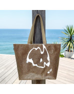 Sac de plage M, "Jute scintillant"