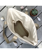 Sac de plage M, "Jute scintillant"