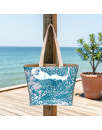 Sac de plage M, "Calédonie" céladon