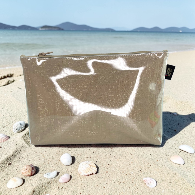 Pochette de plage, "Scintillant" sable