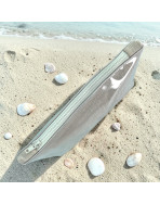 Pochette de plage, "Scintillant" écru