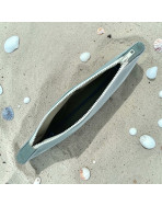 Pochette de plage, "Scintillant" céladon