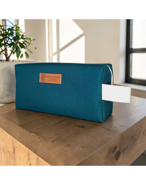 Trousse nomade S, "Brooklyn" jade