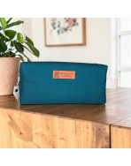 Trousse nomade S, "Brooklyn" jade