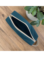 Trousse nomade S, "Brooklyn" jade