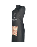 Tablier de cuisine, "Le chef en cuisine c'est moi !" noir