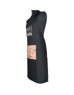 Tablier de cuisine, "Le pro du barbecue c'est papa" noir