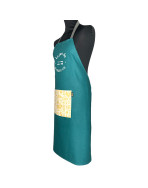 Tablier de cuisine, "Le pro du barbecue" pétrole