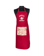 Tablier de cuisine, "Barbecue expert" bordeaux