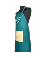 Tablier de cuisine, "Le roi de la plancha" pétrole