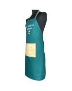 Tablier de cuisine, "Le roi de la plancha" pétrole, lot de 2