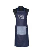 Tablier de cuisine, "Beau gosse en cuisine" marine