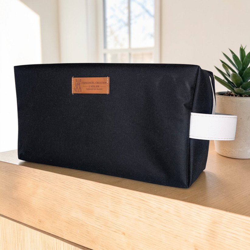 Trousse nomade M, "Brooklyn" noir