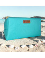 Trousse nomade M, "Brooklyn" vert d'eau