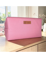 Trousse nomade M, "Brooklyn" rose poudré