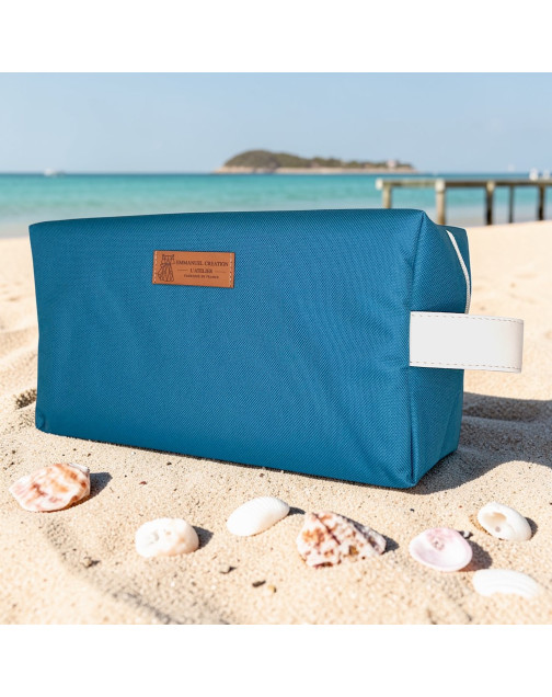 Trousse nomade M, "Brooklyn" pétrole