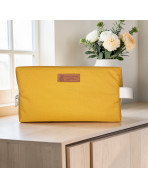 Trousse nomade M, "Brooklyn" moutarde