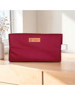 Trousse nomade M, "Brooklyn" lie de vin