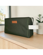 Trousse nomade M, "Brooklyn" kaki