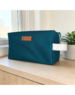Trousse nomade M, "Brooklyn" jade