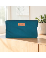 Trousse nomade M, "Brooklyn" jade