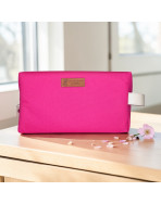 Trousse nomade M, "Brooklyn" fuchsia